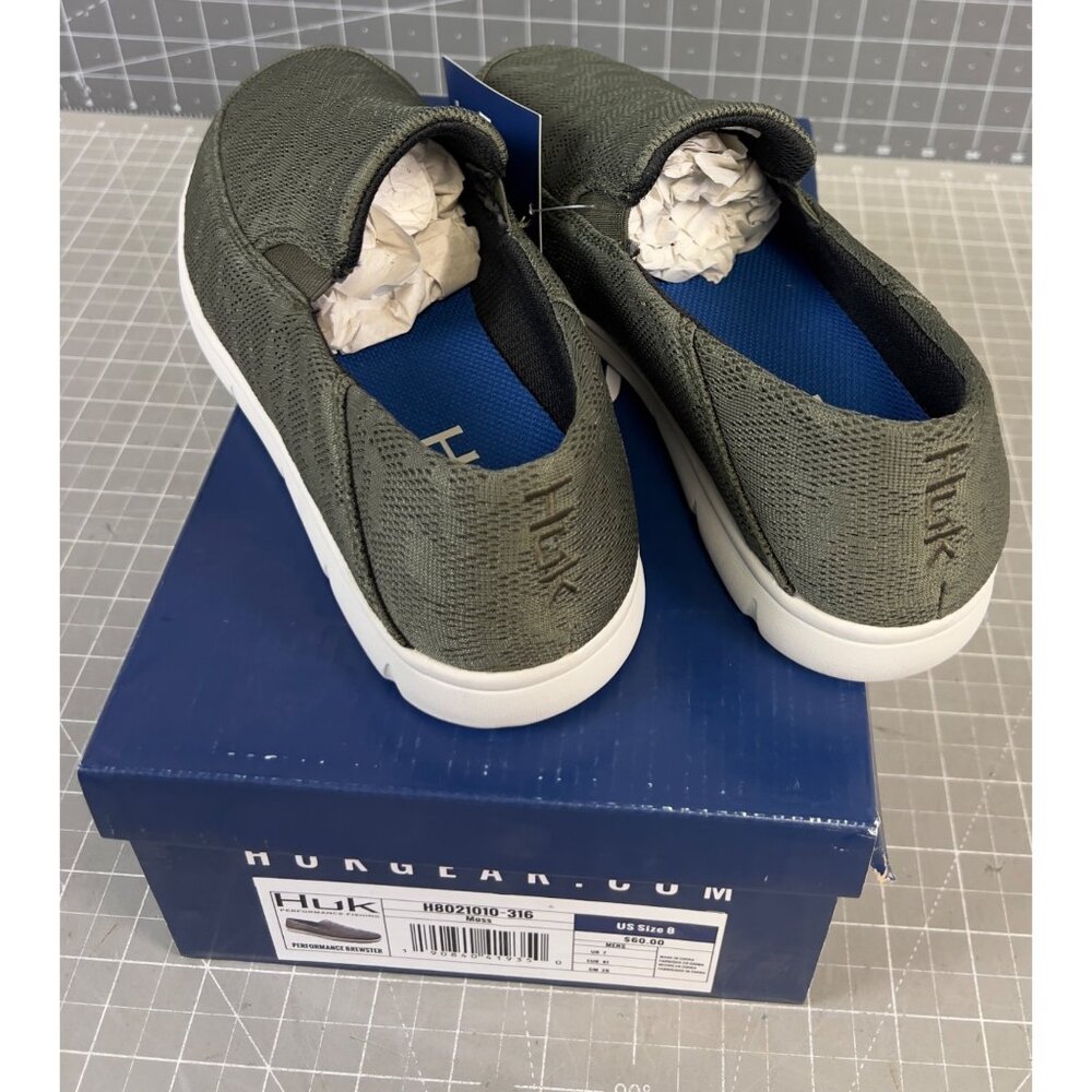 HUK Men's Brewster Slip-On Wet Traction Fishing & Deck Shoes Moss Sz. 8 New~~ - Picture 6 of 13